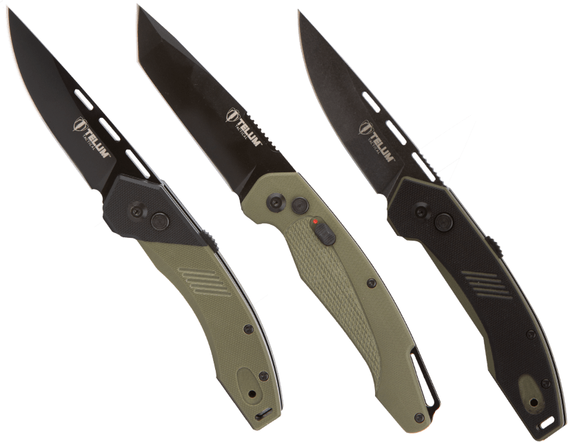 three blades showing The perfect balance of modern design and resilience
